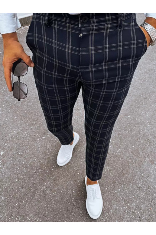 Vyriškos juodos languotos chino kelnės Vyriškos juodos languotos chino kelnės