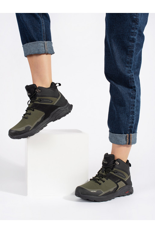 chaki spalvos Trekingo batai su pašiltinimu