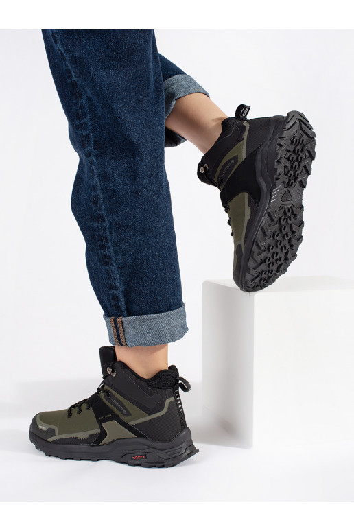 chaki spalvos Trekingo batai su pašiltinimu