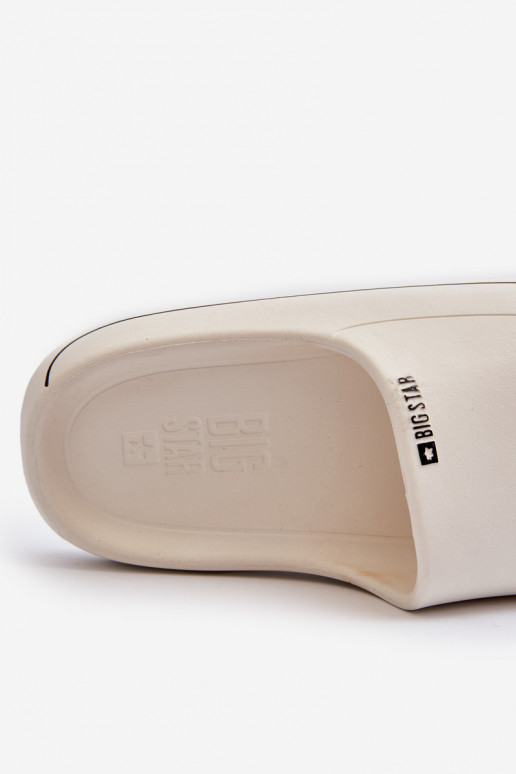  Moteriškos šlepetės Big Star NN274A043 baltos spalvos