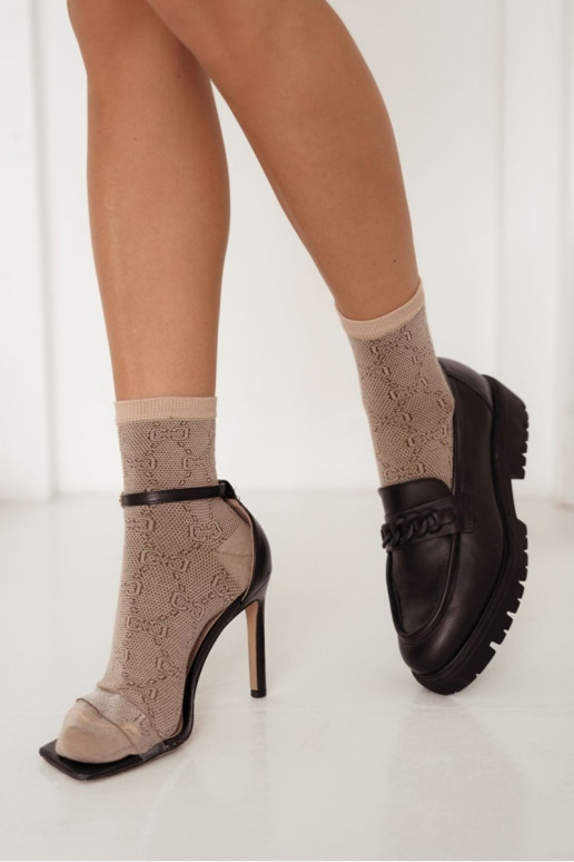  Kojinės  smėlio spalvos