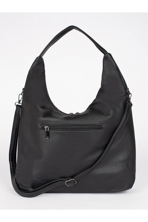 juoda   Moteriška rankinė z regulowanym paskiem