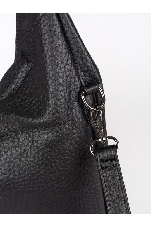 juoda   Moteriška rankinė z regulowanym paskiem