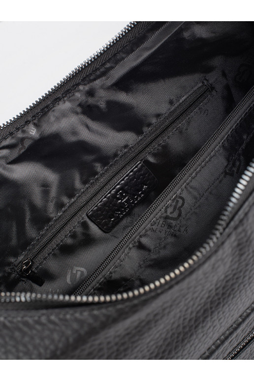 juoda   Moteriška rankinė z regulowanym paskiem