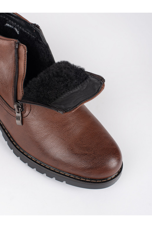 rudos spalvos  batai  su pašiltinimu