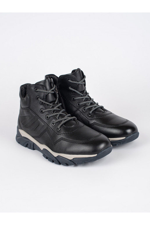  juodos spalvos batai su raištukais su pašiltinimu