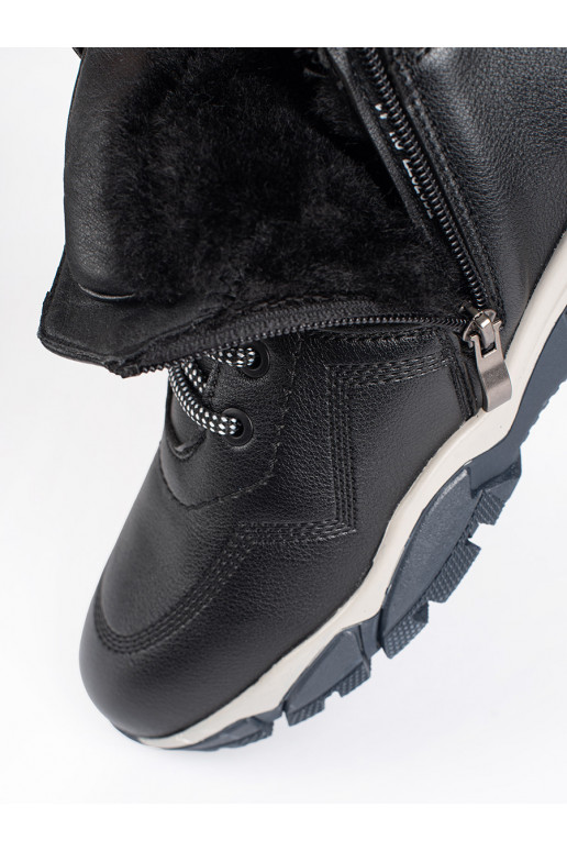  juodos spalvos batai su raištukais su pašiltinimu