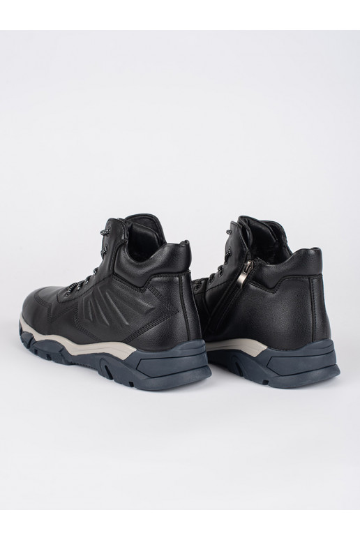  juodos spalvos batai su raištukais su pašiltinimu