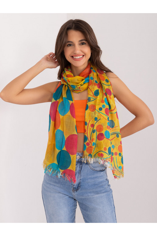 Skara su raštais geltonos spalvos Skara su raštais geltonos spalvos