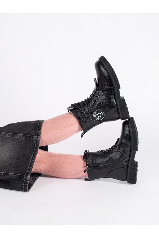 Juodos spalvos su raištukais batai su pašiltinimu 