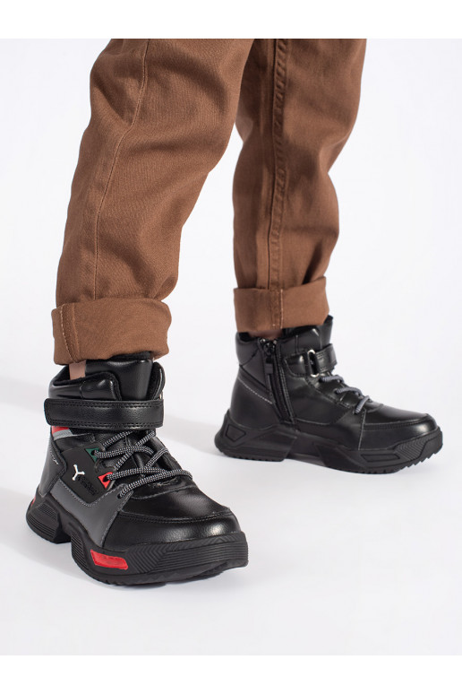 Juodos spalvos su pašiltinimu trzewiki 