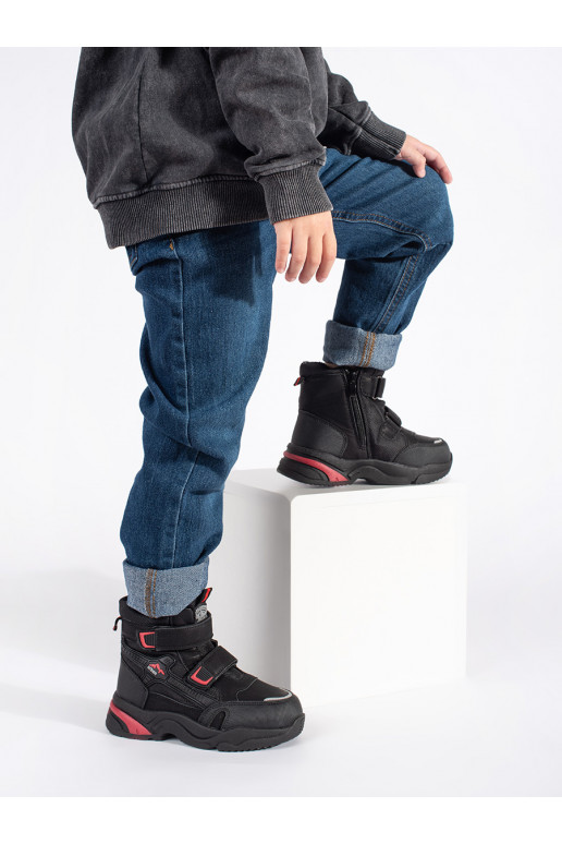 tamsiai mėlynos spalvos su pašiltinimu trzewiki  tamsiai mėlynos spalvos su pašiltinimu trzewiki