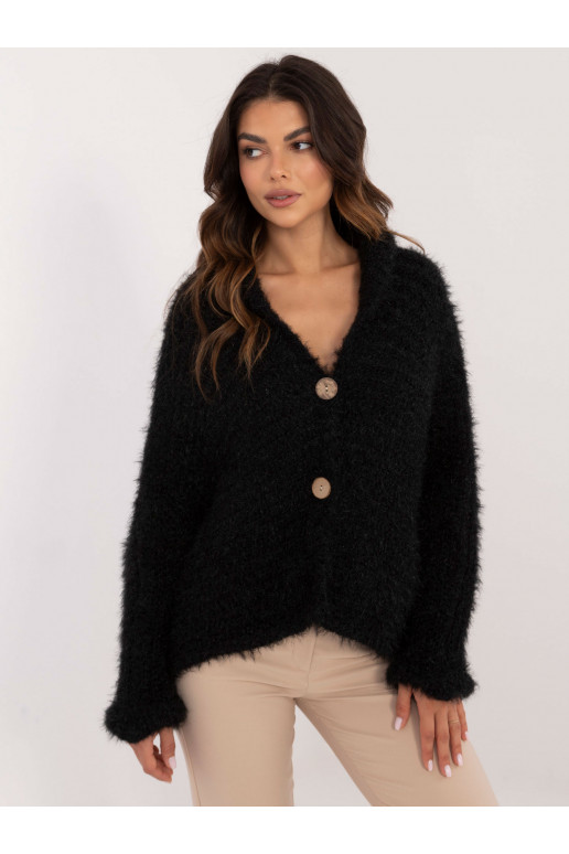 Megztinis su sagomis juodos spalvos