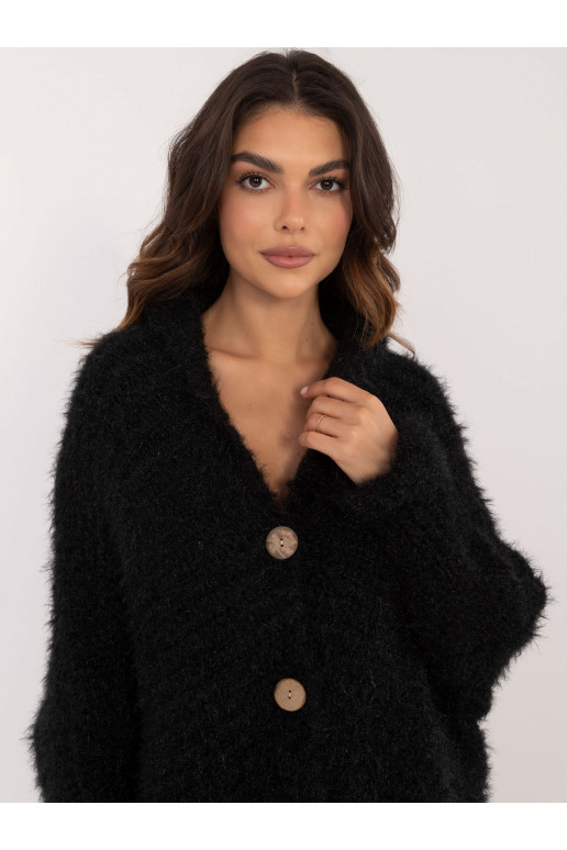 Megztinis su sagomis juodos spalvos