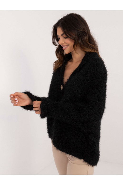 Megztinis su sagomis juodos spalvos