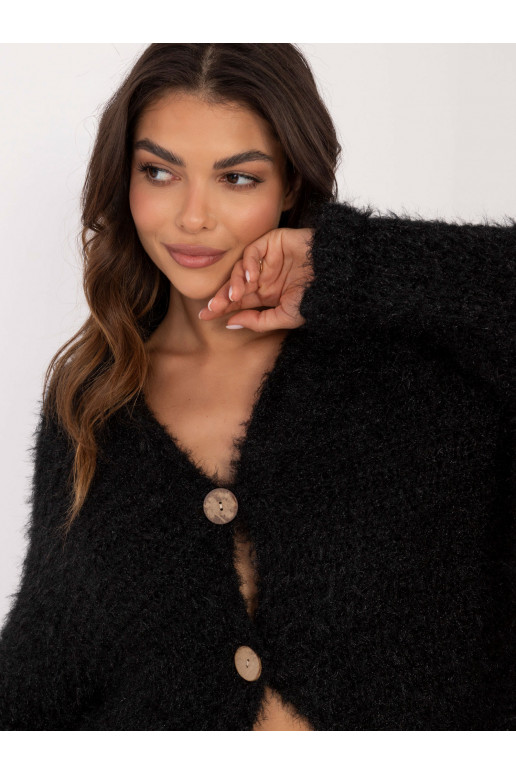 Megztinis su sagomis juodos spalvos