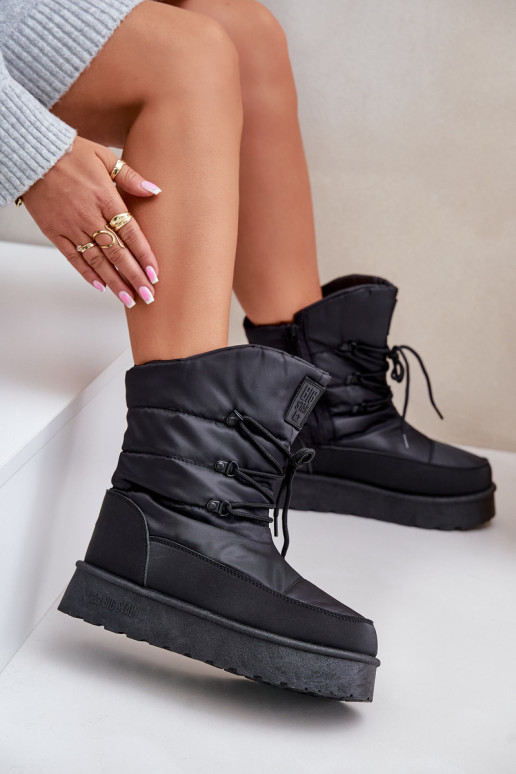 sniego batai su platforma  Big Star OO274884 Juodos spalvos