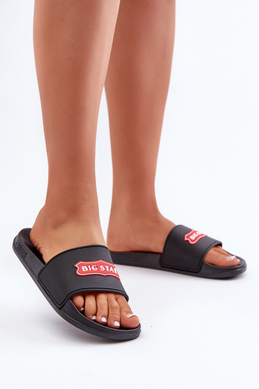 Moteriškos šlepetės Big Star OO274038 Juodos spalvos