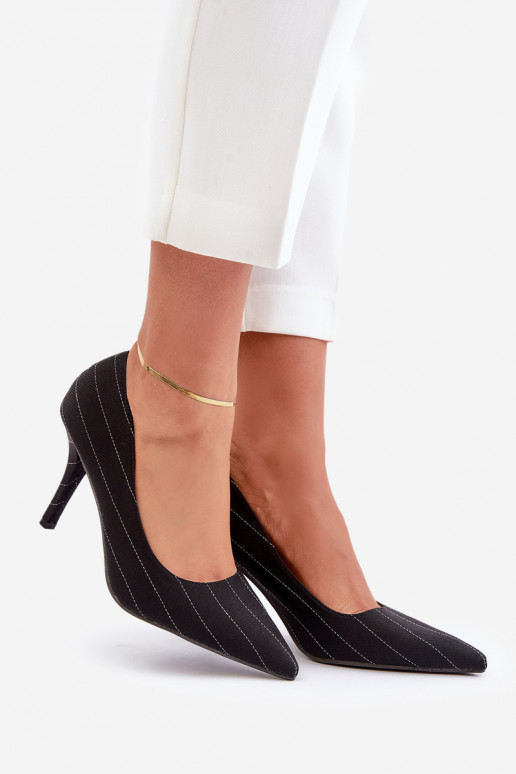  aukštakulniai bateliai  su dryžiais Juodos spalvos Tifidra