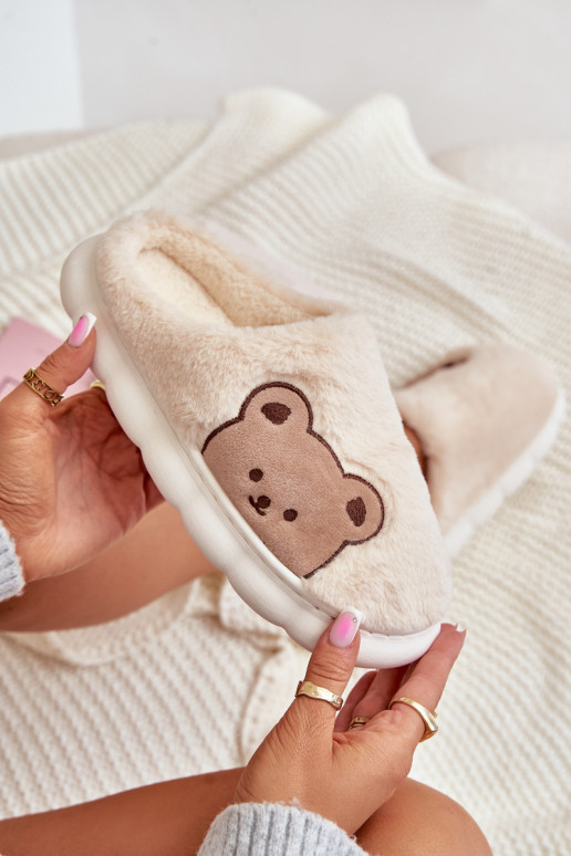  Šlepetės   dramblio kaulo spalvos Firedi