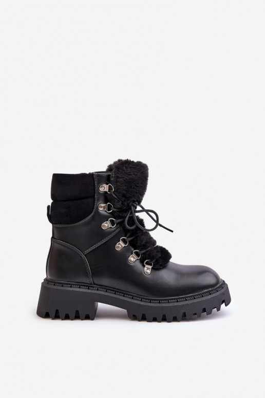 pašiltinti Aulinukai batai  iš eko odos Juodos spalvos Willatta