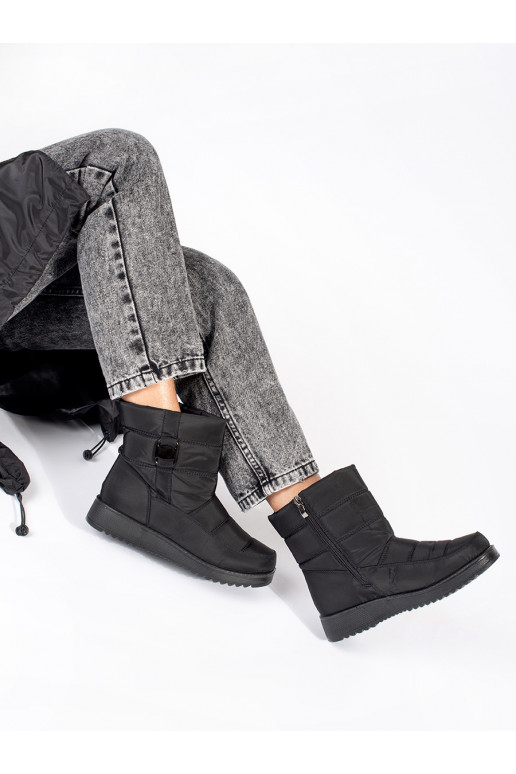 Juodos spalvos  Moteriški sniego batai Juodos spalvos  Moteriški sniego batai