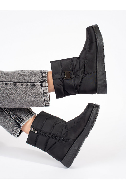 Juodos spalvos  Moteriški sniego batai Juodos spalvos  Moteriški sniego batai