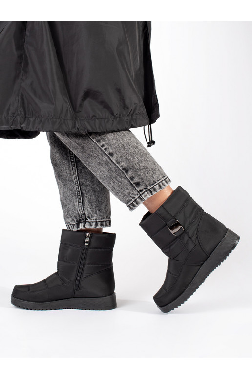 Juodos spalvos  Moteriški sniego batai Juodos spalvos  Moteriški sniego batai