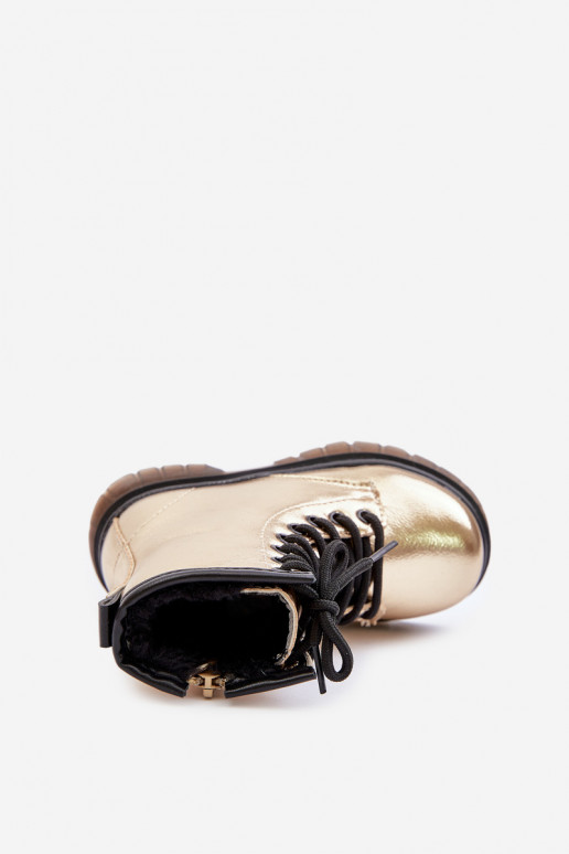 pašiltinti Aulinukai Vaikiški su lako efektu  aukso spalvos Novita pašiltinti Aulinukai Vaikiški su lako efektu  aukso spalvos Novita