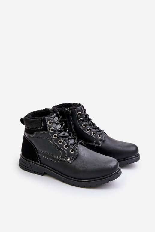 pašiltinti batai  iš eko odos Juodos spalvos Venredia