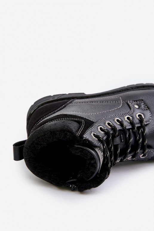 pašiltinti batai  iš eko odos Juodos spalvos Venredia