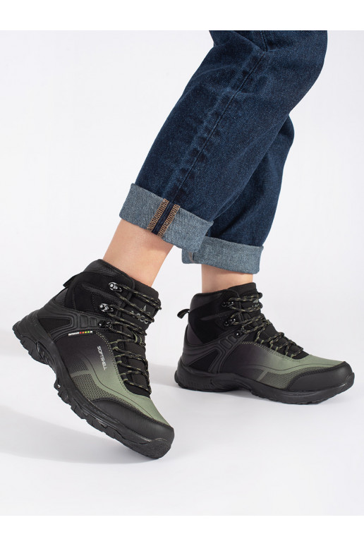 Juodos ir-žalios spalvos Trekingo batai Juodos ir-žalios spalvos Trekingo batai