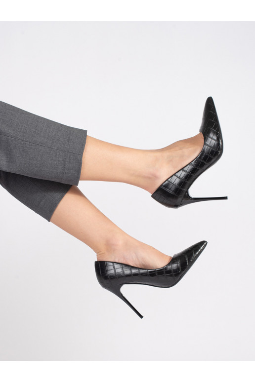 Bateliai plonu kulniuku Shelovet juodos spalvos