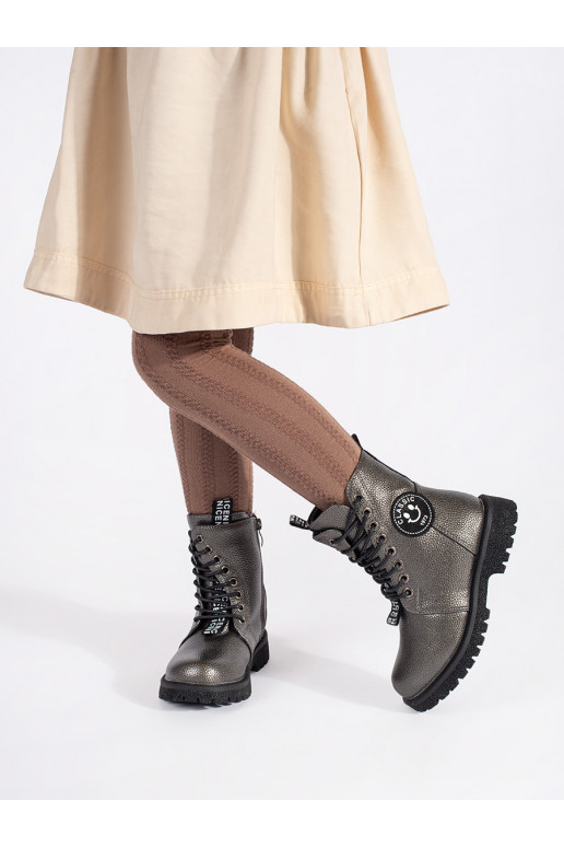 Vaikiški su pašiltinimu su raištukais batai  Vaikiški su pašiltinimu su raištukais batai