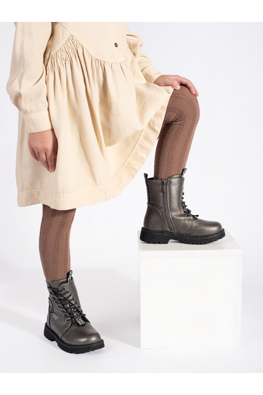 Vaikiški su pašiltinimu su raištukais batai  Vaikiški su pašiltinimu su raištukais batai