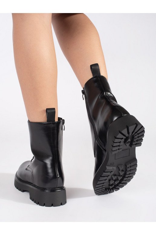 Juodos spalvos batai auliniai batai  su raištukais