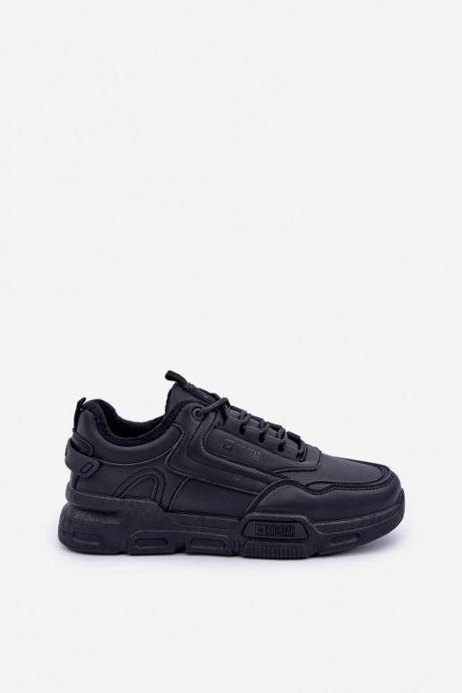Pašiltinti vyriški Sneakers modelio batai Big Star OO174584 HI-POLY SYSTEM juodos spalvos