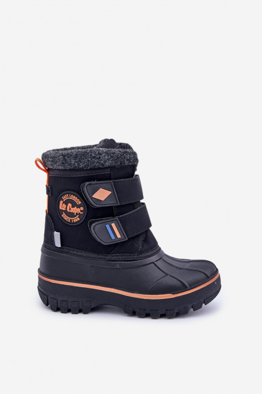 Sniego batai vaikams su lipniais užsegimais Lee Cooper LCJ-24-44-2865K juodos spalvos