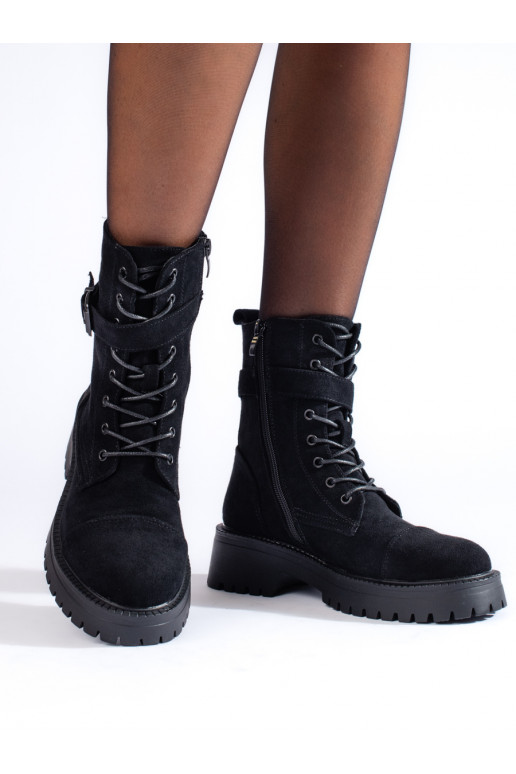 iš zomšos moteriški aulinukai su sagtimis