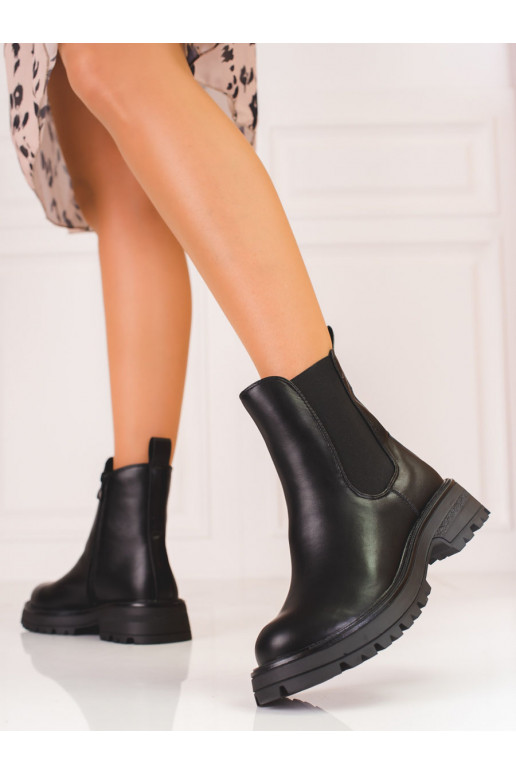 Aulinukai Moteriški batai juodos spalvos su platforma