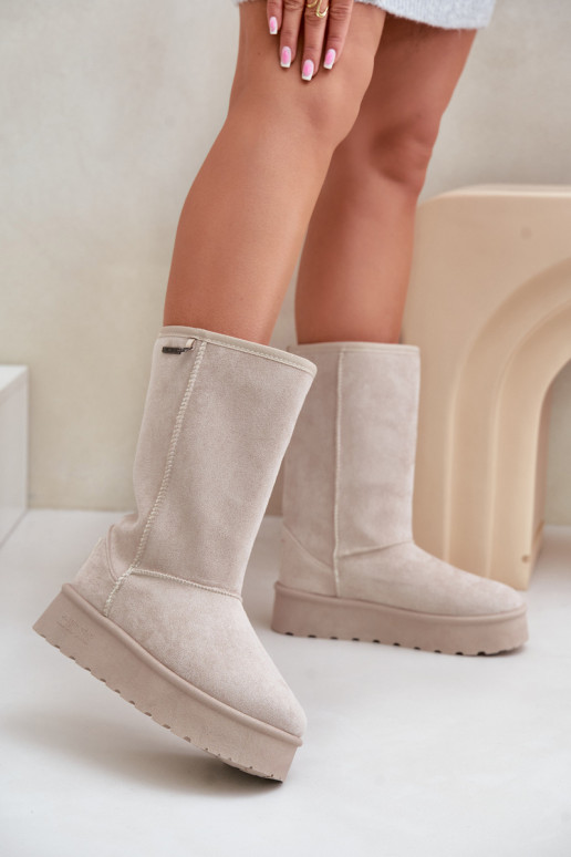  sniego batai su platforma Big Star OO274894 dramblio kaulo spalvos