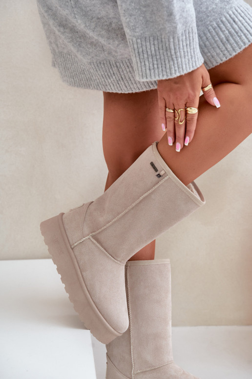  sniego batai su platforma Big Star OO274894 dramblio kaulo spalvos