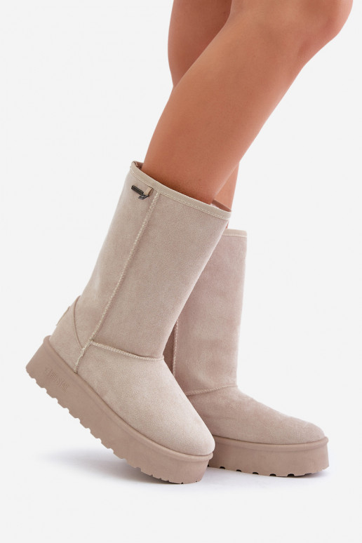  sniego batai su platforma Big Star OO274894 dramblio kaulo spalvos