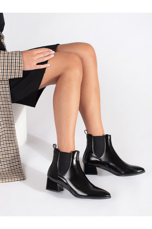 Elegantiško stiliaus Moteriški batai Shelovet juodos spalvos