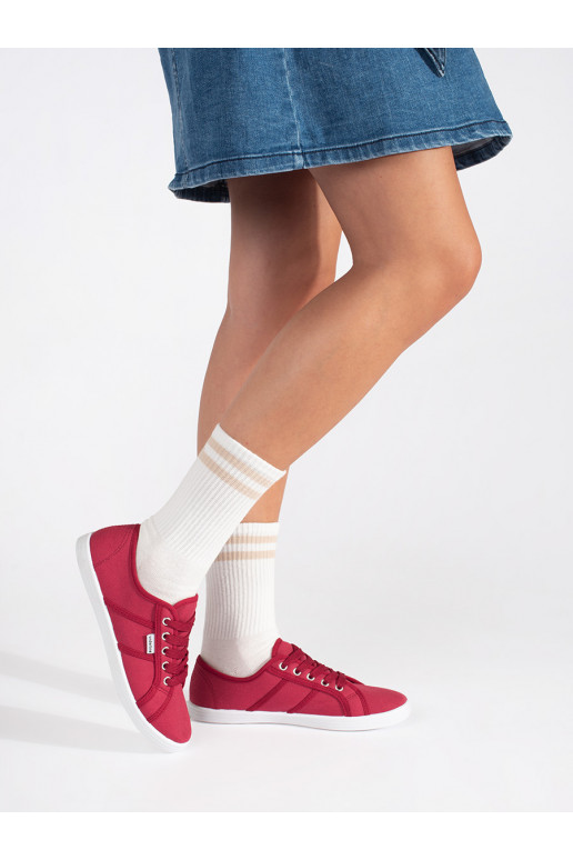 raudonos spalvos  Moteriški batai