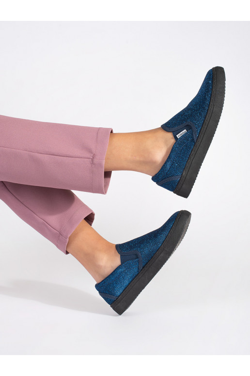 mėlynos spalvos  batai slip on