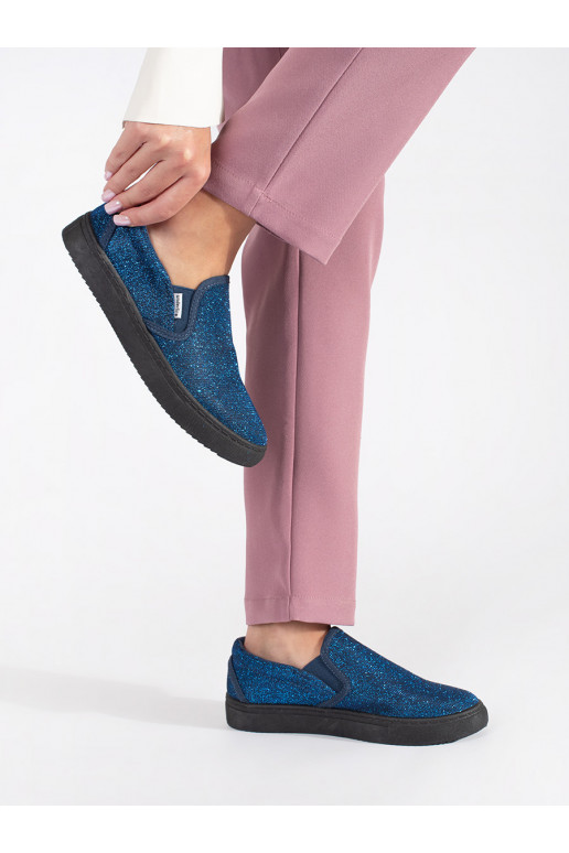 mėlynos spalvos  batai slip on