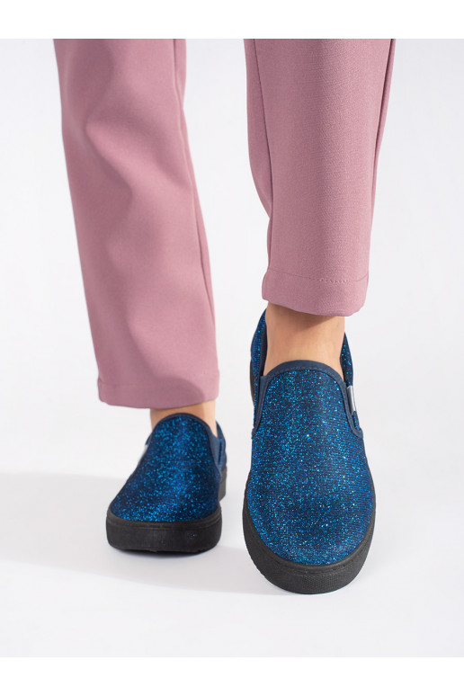 mėlynos spalvos  batai slip on