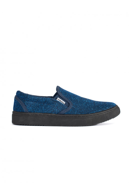 mėlynos spalvos  batai slip on