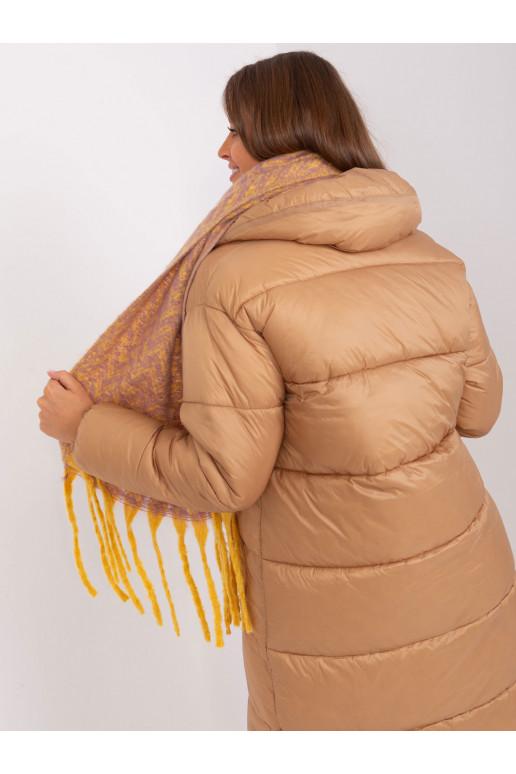 Šalikas tamsiai geltonos/žalsvos spalvos Šalikas tamsiai geltonos/žalsvos spalvos